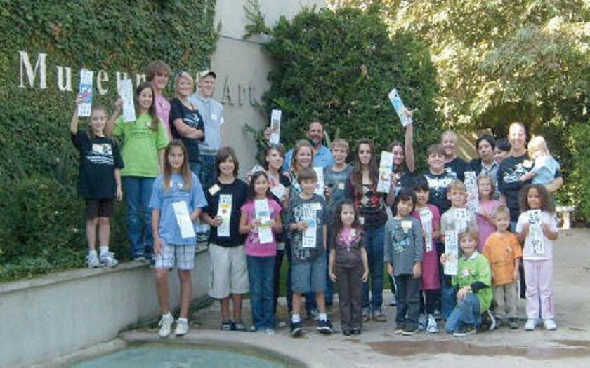 Students are inspired at a local museum of art