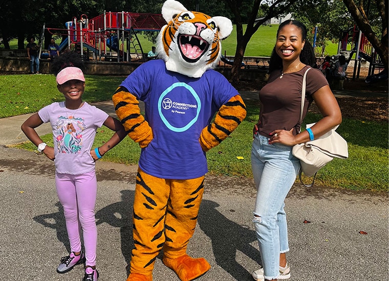 Georgia Connections Academy family having fun at the park