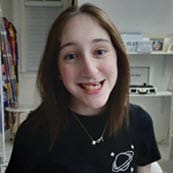Jane smiling