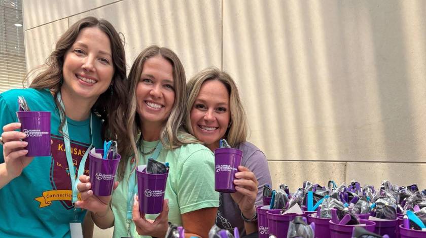 3 members of Kansas Connections Academy staff