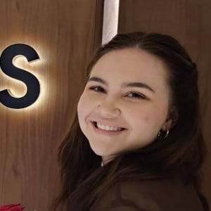 Ria smiling