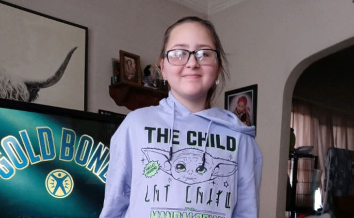 Image of a student, Seleste, from Indiana Connections Academy. 